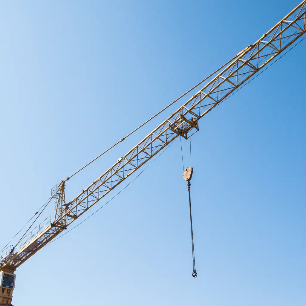 Construction crane skyline